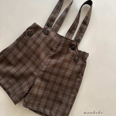 monbebe/9. roy overalls pants  S(1-2Y)-XL(7-8Y)