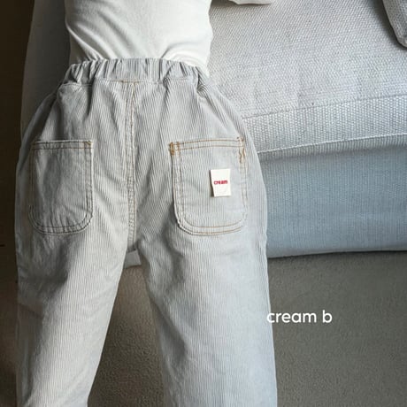 creambbang/27. gimo corduroy baggy  XXS-JS