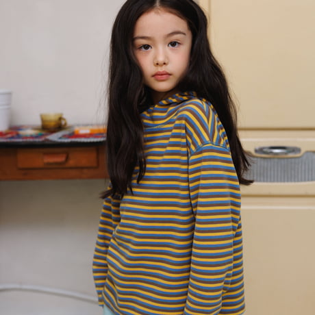 andbutter/39. Stitch Stripe Hoodie JS-JM
