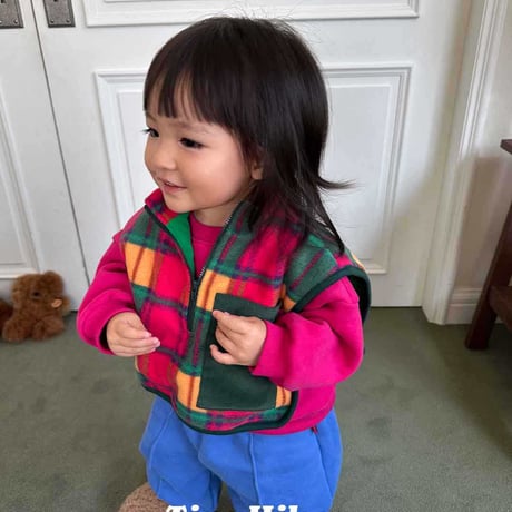 tinyhiker/14. Posh check vest S-XL