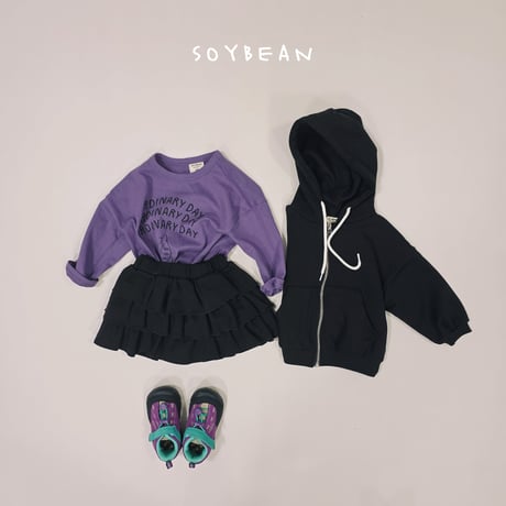 soybean/73. loose fit hood zipup XS-XL