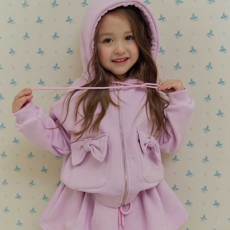 melikey/94. ribbon pocket hood zipup XS-XL