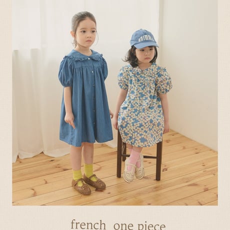 monatelier/7. french flower one-piece S-2XL