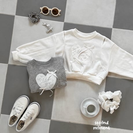 secondmoment/42. love heart man-to-man S-XL