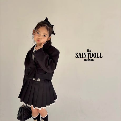 saintdoll/125. plit pleated skirt XL-JM