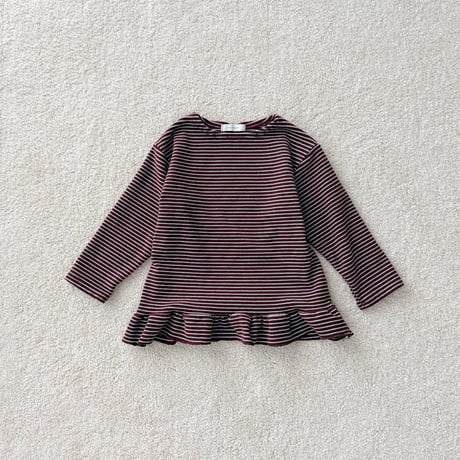 urbanrabbit/46. Loose-fit Ruffle Longline Tee XS-XL