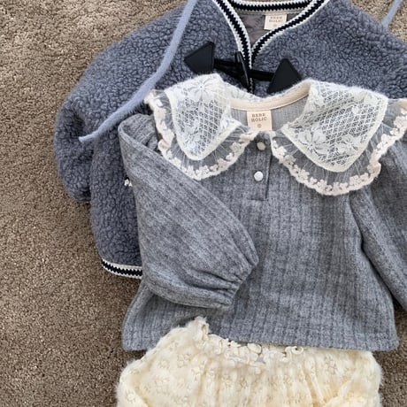bebeholic/29. may collar T-shirt S(3-6M)-XL(18-24M)