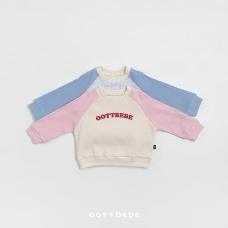 oottbebe/49. lettering waffle updown set XS(1-2Y)-XL(6-7Y)