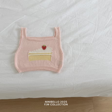 ninibello/105. kay knit vest S(S-M)-L(L-XL)