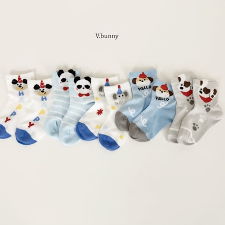 vbunny/6. socks set S(130-150)-L(180-210)