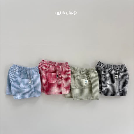 lalaland/44. jijimi check half pants 6M-18M
