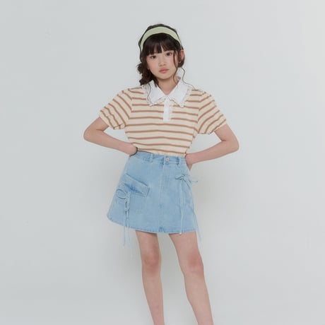 forkchips/60. rolly pop shirts collar T-shirt JS-JXL