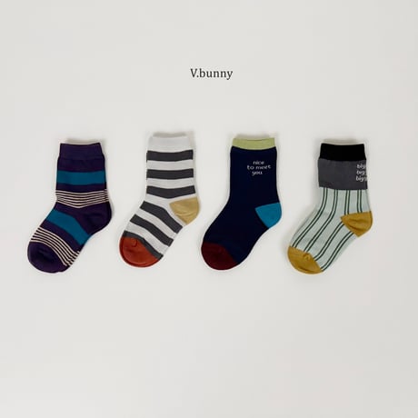 vbunny/16. nice socks set M(130-150)-XL(180-210)