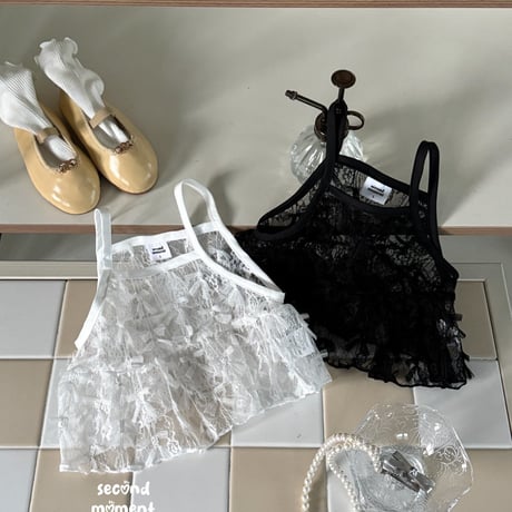 secondmoment/72. blan ribbon bustier S-XL