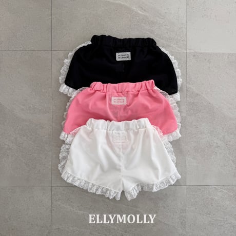 ellymolly/16. mesh fril half pants 13-15