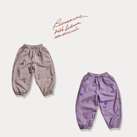 boneoune/96. flower jogger pants JS-JL