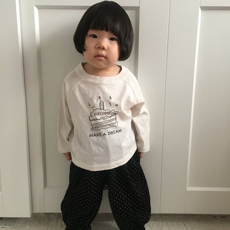 lalaland/56. b happy raglan T-shirt 6M-18M