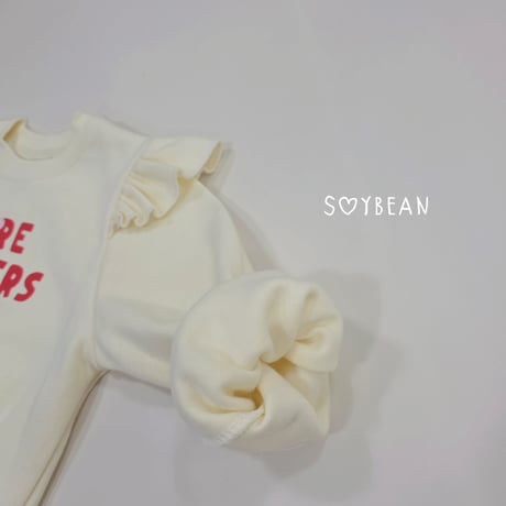 soybean/87. plan ) flower fril man-to-man XS-XL