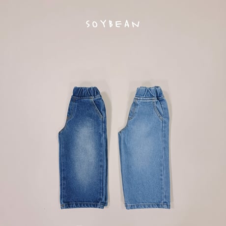 soybean/162. wide brush denim pants JS-JM