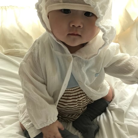 lalaland/77. creamy hood 6M-18M