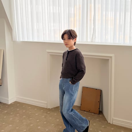 fromi/17. Panel Flare Denim Pants? S-XL