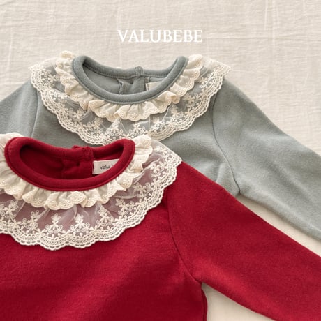 valubebe/4. lace kangkang fril T-shirt 6M-S