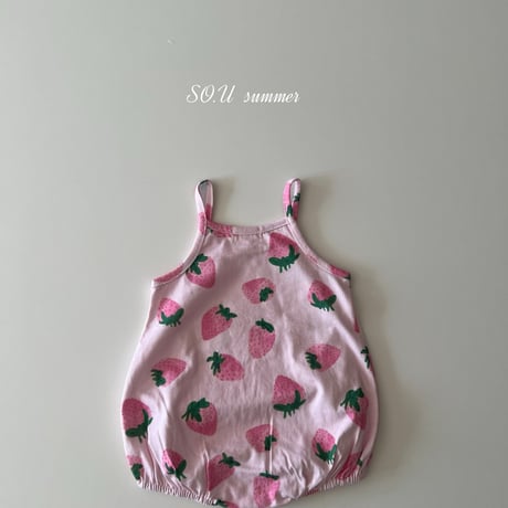 sou/19. strawberry suit sleeveless 12M-18M