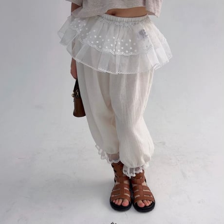 saintdoll/80. rora fril pants ADULT