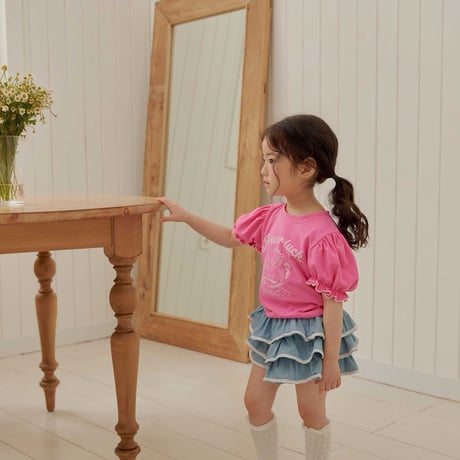 melikey/58. less denim kangkang skirt JS-JM