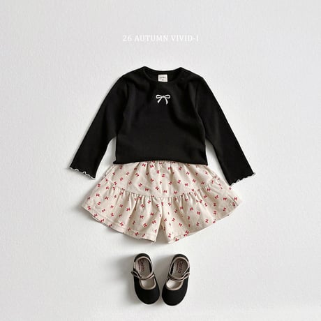 vividi/143. ribbon span nalrari T-shirt XS-XL
