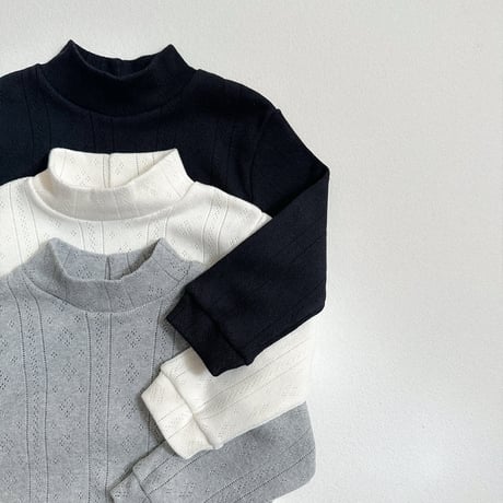 minirobe/20. eyelet turtleneck tee S-XL