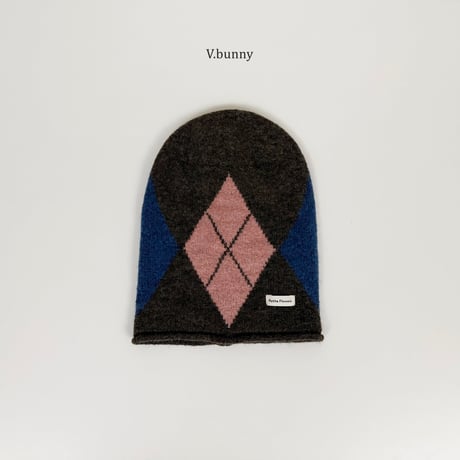 vbunny/45. check beanie FREE(54CM-58CM)