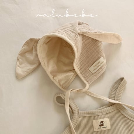 valubebe/45. rabbit two color bonnet hat FREE