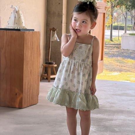 aiai/33. sei digital printing sleeveless one-piece S(6M-2Y)-XL(4-5Y)