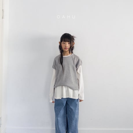 oahu/13. wide denim pants JS-JXL
