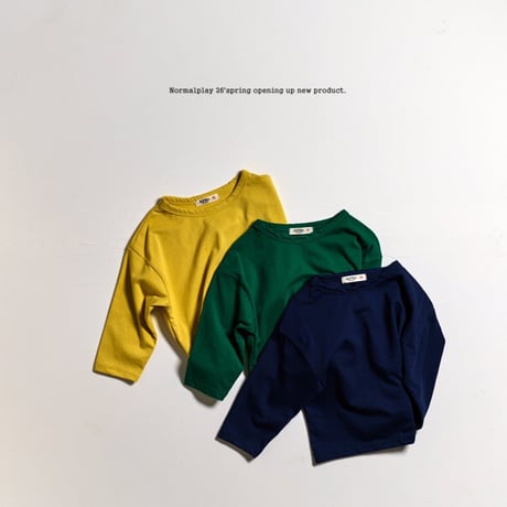 normalplay/77. good morning single long sleeve ( season plan ) T-shirt 12M-XL
