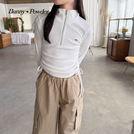 bunnypowder/63. enni half T zipup 2XL-4XL