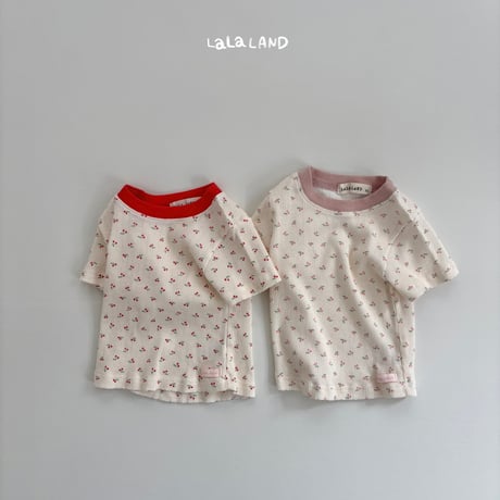 lalaland/25. cherry half t T-shirt XS-XL