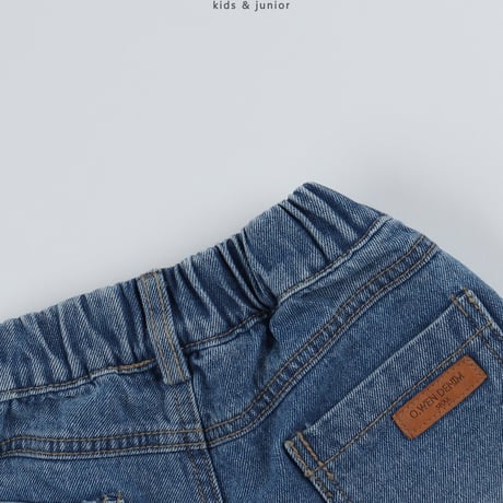 owen/27. painting bermuda denim pants S-XL