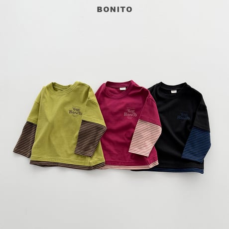 bonito/16. half t rayerd T-shirt 12M-XL