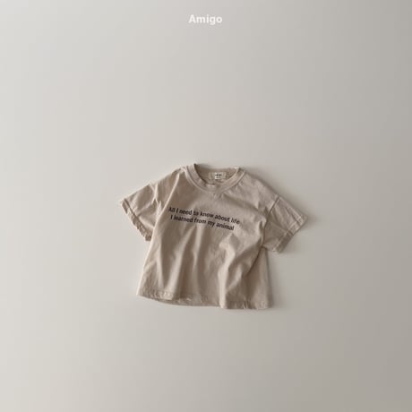 amigo/12. french half t T-shirt XS-XL