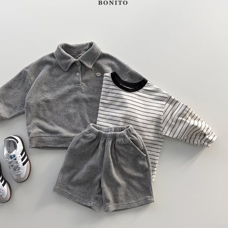 bonito/71. terry set collar T-shirt 12M-XL