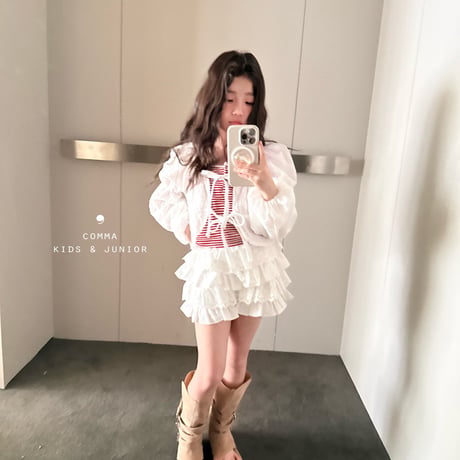 comma/206. puff cardigan 140-150