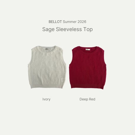 bellot/9. sei sleeveless S-XL