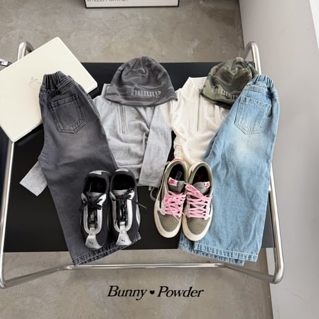 bunnypowder/63. enni half T zipup 2XL-4XL