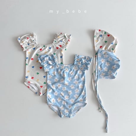 mybebe/5. shirring swimsuit S-L