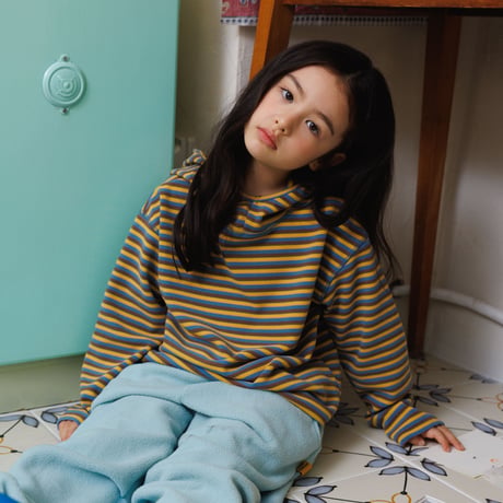andbutter/39. Stitch Stripe Hoodie JS-JM