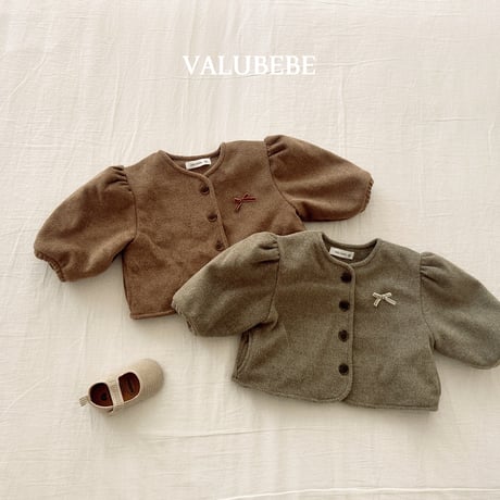 valubebe/95. ribbon puff mojik jacket 6M-S