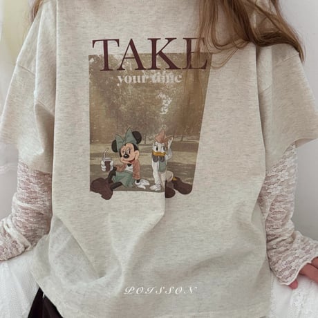 poisson/41. lace rayerd T-shirt JS-JM