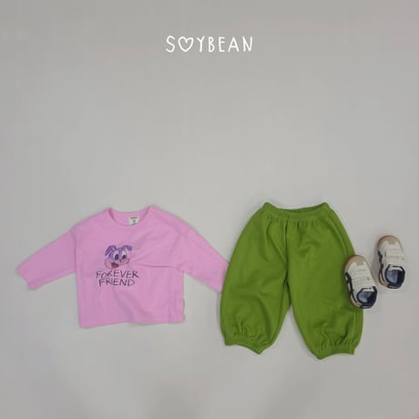 soybean/53. plan ) bunny Friend updown set XS-XL